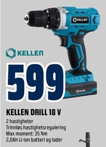 Coop Obs KELLEN DRILL 18 V tilbud