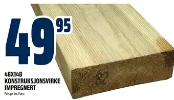 Coop Obs 4 x148 KONSTRUKSJONSVIRKE IMPREGNERT tilbud