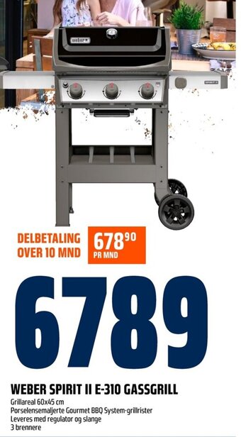 Coop Obs WEBER SPIRIT II E-310 GASSGRILL tilbud