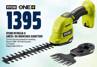 Coop Obs RYOBI RY18GSA-O GRESS- OG HEKKSAKS U/BATTERI tilbud