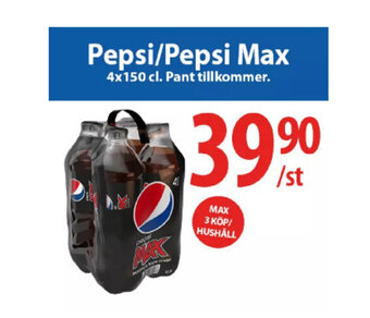 MaxiMat Charlottenberg Pepsi/Pepsi Max tilbud
