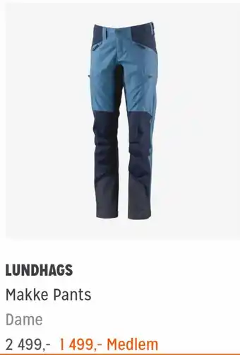 Anton Sport LUNDHAGS Makke Pants Dame tilbud