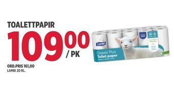 Jacobs Toalettpapir tilbud