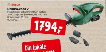 jem & fix Hekksaks 18 v tilbud