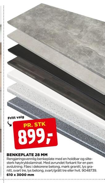 jem & fix Benkeplate 28 mm tilbud