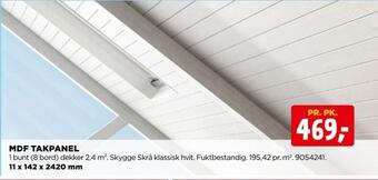 jem & fix Mdf takpanel tilbud