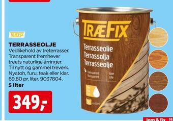 jem & fix Terrasseolje tilbud