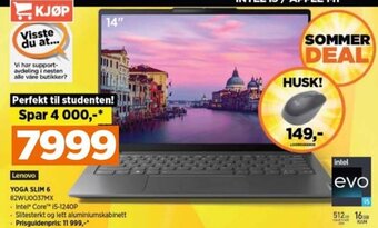 POWER YOGA SLIM 6 82WU0037MX tilbud