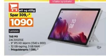 POWER Lenovo TAB M9 ZAC30123SE tilbud