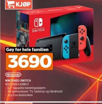 POWER NINTENDO SWITCH NSCONSOLERBV3 tilbud