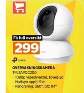 POWER OVERVÅKNINGSKAMERA TPLTAPOC200 tilbud