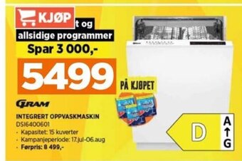 POWER INTEGRERT OPPVASKMASKIN tilbud