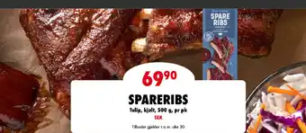 MaxiMat Svinesund SPARERIBS Tulip, kjølt, 500 g, pr pk SEK tilbud
