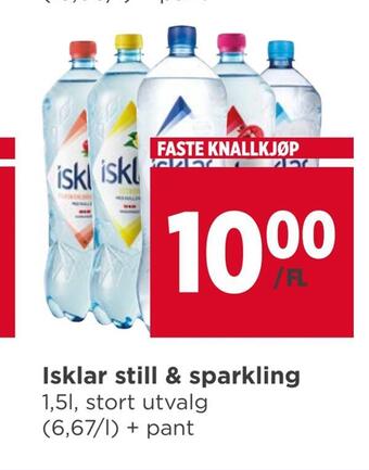Meny Isklar still & sparkling tilbud