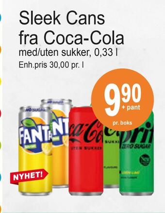 Joker Sleek cans fra coca-cola tilbud