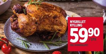 Meny Nygrillet kylling tilbud