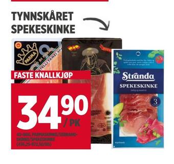 Meny Tynnskåret spekeskinke tilbud