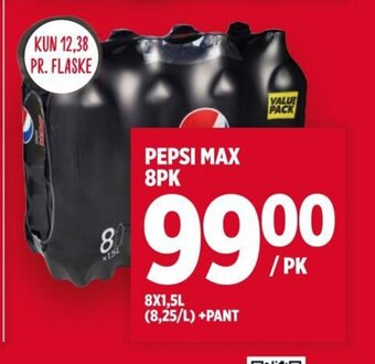 Meny PEPSI MAX 8PK tilbud