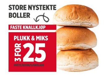 Meny STORE NYSTEKTE BOLLER tilbud