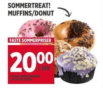 Meny SOMMERTREAT! MUFFINS/DONUT tilbud