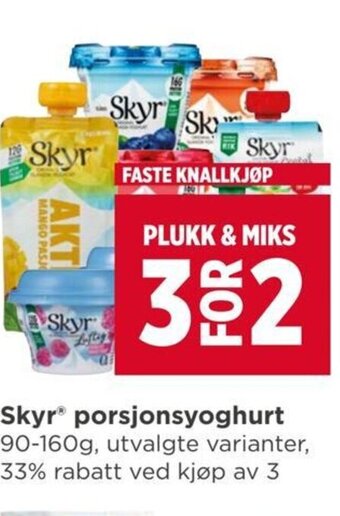 Meny Skyr porsjonsyoghurt tilbud
