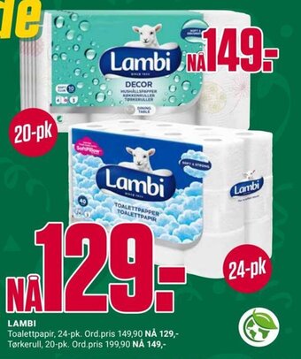 Europris LAMBI tilbud