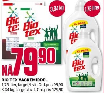 Europris BIO TEX VASKEMIDDEL tilbud