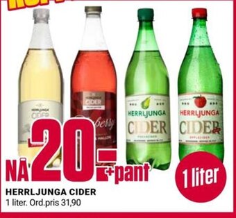 Europris HERRLJUNGA CIDER 1 liter tilbud