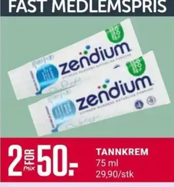 Europris TANNKREM 75 ml tilbud