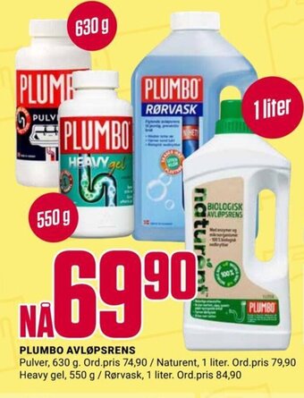 Europris PLUMBO AVLØPSRENS tilbud