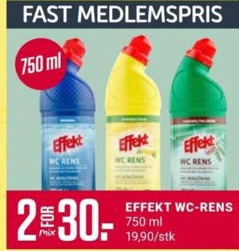 Europris EFFEKT WC-RENS 750 ml tilbud