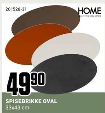 Europris SPISEBRIKKE OVAL 33x43 cm tilbud