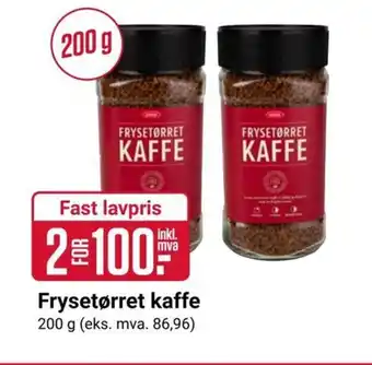 Europris Frysetørret kaffe 200 g tilbud