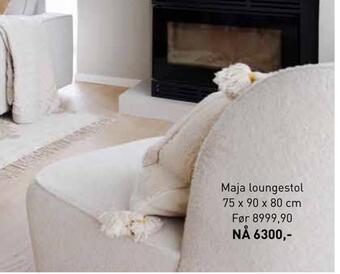 Kid Interiør Maja loungestol tilbud