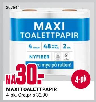 Europris Maxi toalettpapir tilbud