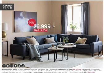 Møbelringen Passion modulsofa oppsett tilbud