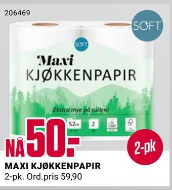 Europris Maxi kjøkkenpapir tilbud