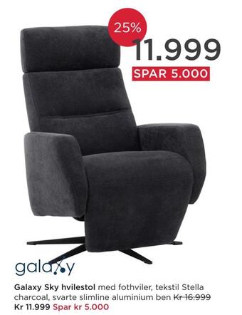 Møbelringen Galaxy sky hvilestol tilbud