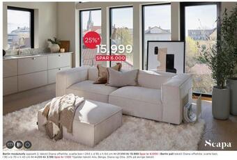 Møbelringen Berlin modulsofa tilbud