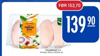 Rema 1000 KYLLINGFILET O Solvinge tilbud