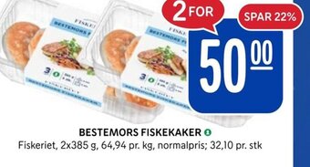 Rema 1000 BESTEMORS FISKEKAKER tilbud