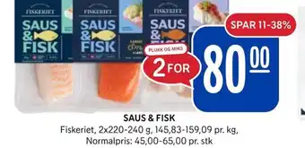 Rema 1000 SAUS & FISK Fiskeriet tilbud