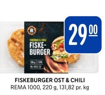 Rema 1000 FISKEBURGER OST & CHILI REMA 1000 tilbud