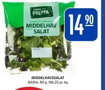Rema 1000 MIDDELHAVSSALAT BAMA tilbud