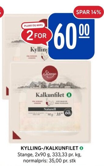 Rema 1000 KYLLING-/KALKUNFILET tilbud