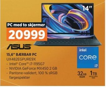 POWER Asus 15,6" BÆRBAR PC UX482EGPURE9X tilbud