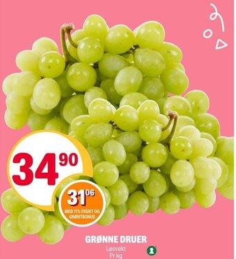 Coop Extra GRØNNE DRUER tilbud