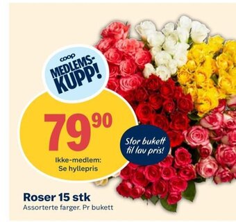 Coop Extra Roser 15 stk tilbud