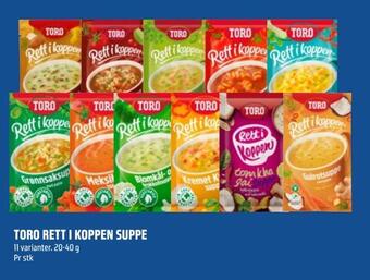 Toro rett i koppen suppe