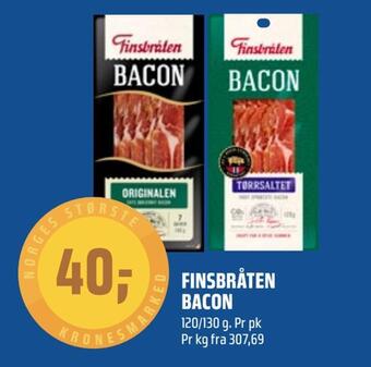 Coop Obs Finsbråten bacon tilbud